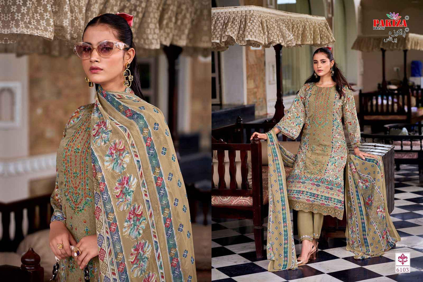 Pakiza Prints Sanaya Royal Crape Dress Material