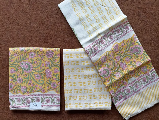 Jaipur Block Print Pure-Cotton Dress Material